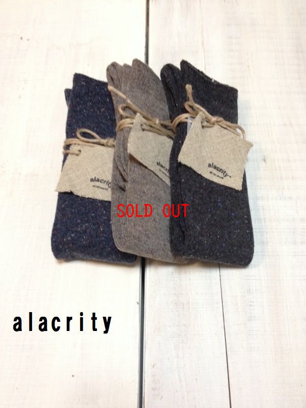 画像1: alacrity(アラクリティ）　ネップハイソックス