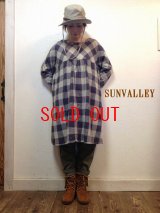 sunvalley(サンバレー） コットンリネンガーゼブロックチェック2wayワンピース