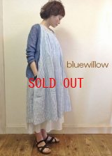 bluewillow(ブルーウィロー）　リネンストライプワンピース