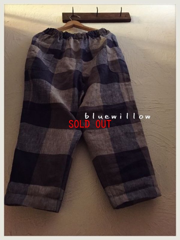 画像3: blue willow(ブルーウィロー）　平織りシャンブレーパンツ