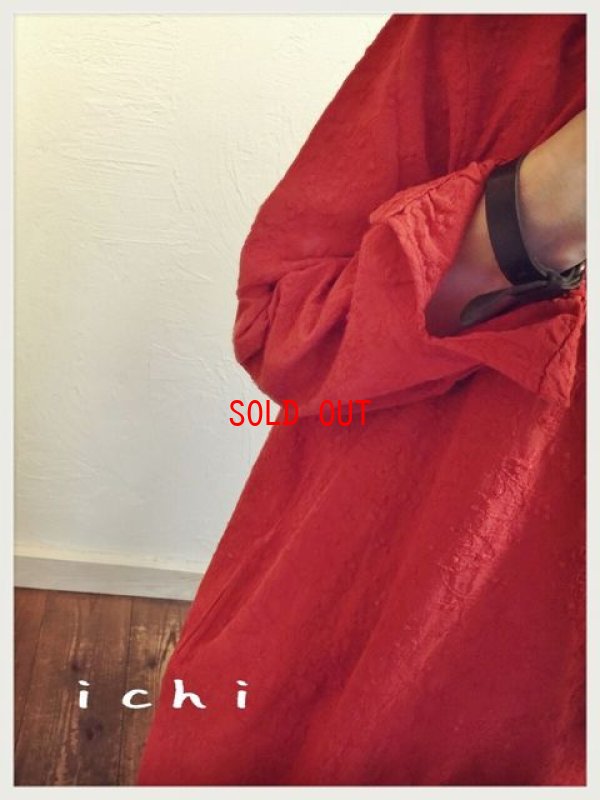 画像5: ichi(イチ）　レース刺繍衿ぐりギャザーワンピース