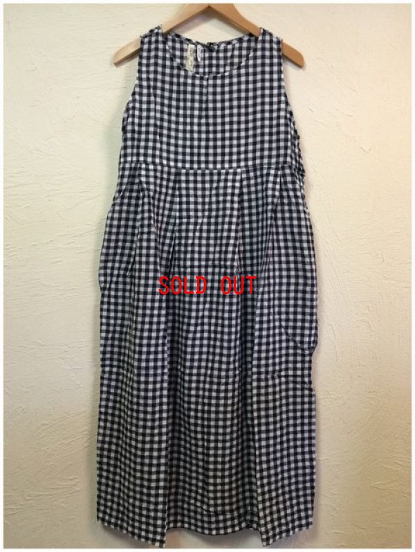画像6: ichi(イチ）　ギンガムチェック切り替えタックワンピース