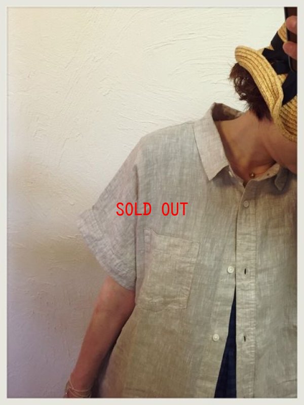画像3: ichi(イチ）　リネンシャンブレーワイドシャツワンピース
