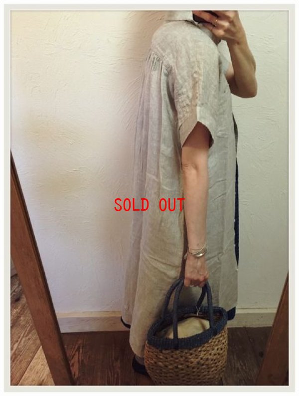 画像4: ichi(イチ）　リネンシャンブレーワイドシャツワンピース