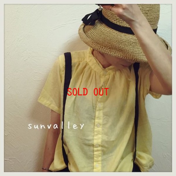 画像1: sunvalley(サンバレー）　ボイル製品染め半袖シャツ