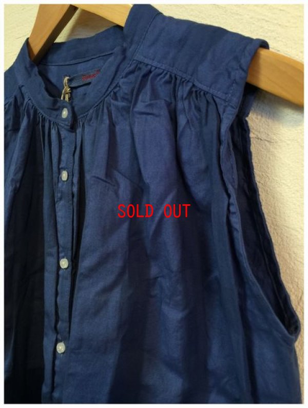 画像11: sunvalley(サンバレー）　コットンチェック織ノースリブブラウス