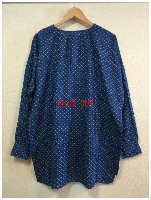 画像9: ichi(イチ) インデイゴフラワーヘンリーチュニック
