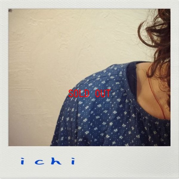 画像4: ichi(イチ) インデイゴフラワーヘンリーチュニック