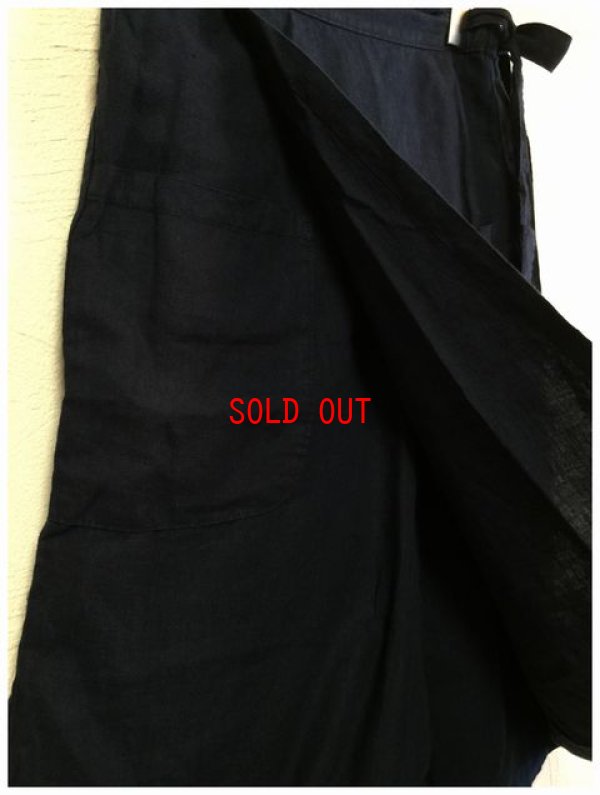 画像7: a+koloni(コロニー) リネンワッシャーエプロンパンツ