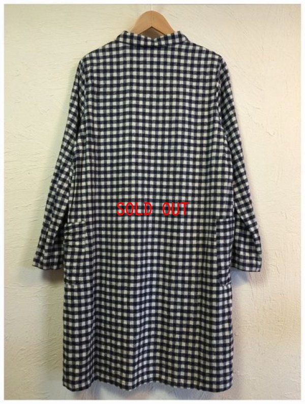 画像12: ichi(イチ）　ヘリンボンギンガム起毛ジャケット