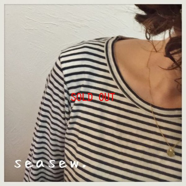 画像3: seasew(シーソー）　ソフトコットン天竺ボーダーTシャツ