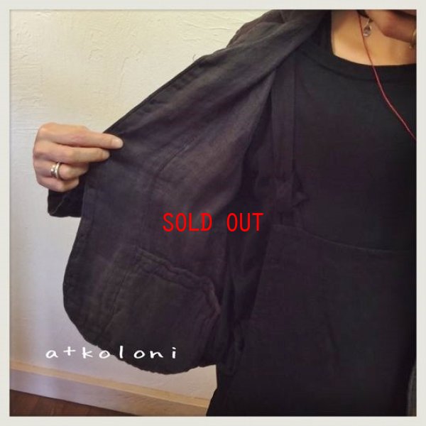 画像6: a+koloni(コロニー）　リネンWガーゼテーラードジャケット