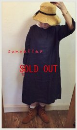 sunvalley(サンバレー）　リネンワイドワンピース