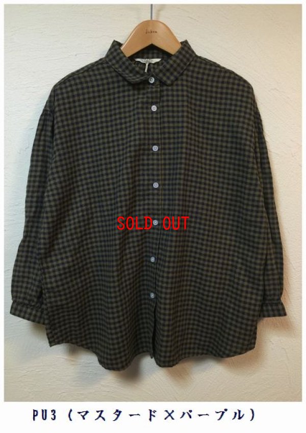 画像10: sunvalley(サンバレー）　コットンリネンギンガム2wayシャツ