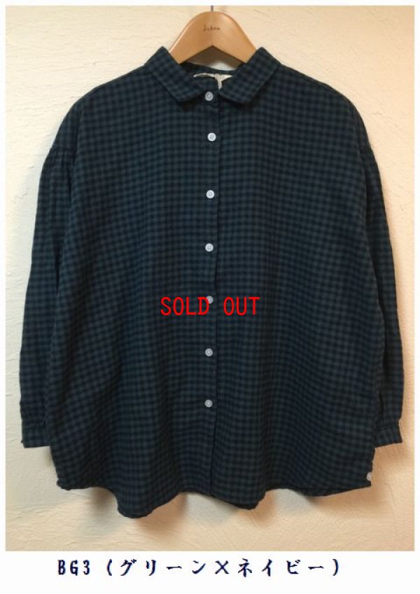 画像9: sunvalley(サンバレー）　コットンリネンギンガム2wayシャツ