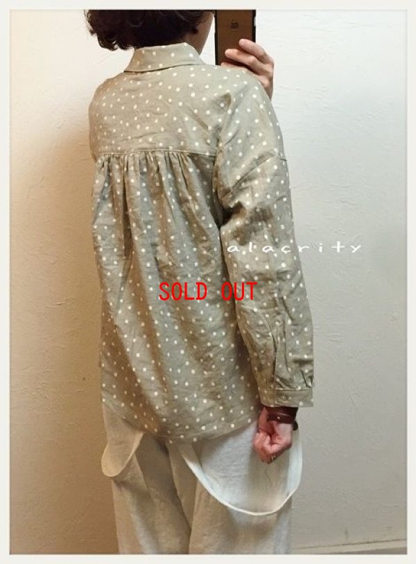 画像4: alacrity(アラクリティ) ドットフレアーシャツ
