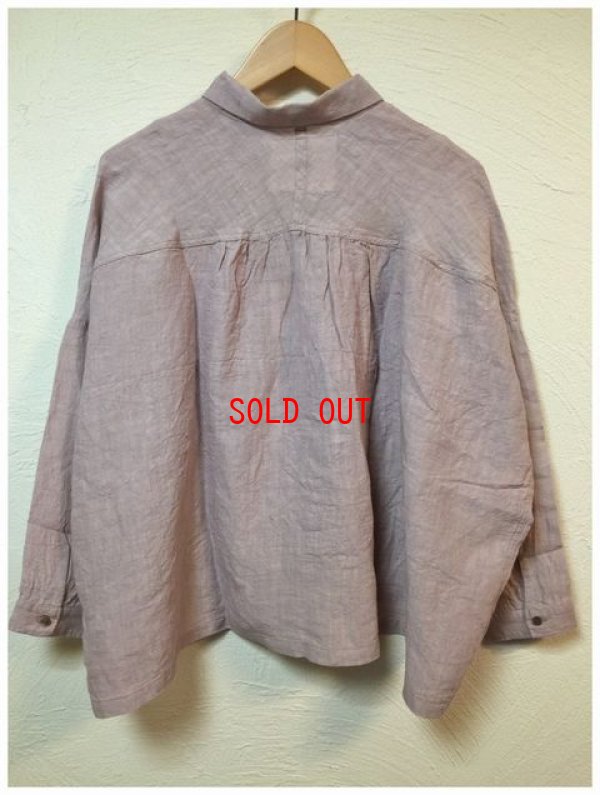 画像7: ichi/Antiquite's(アンティークス）　カラーリネンギャザーシャツ