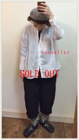 sunvalley(サンバレー）　コットンボイルシャツ