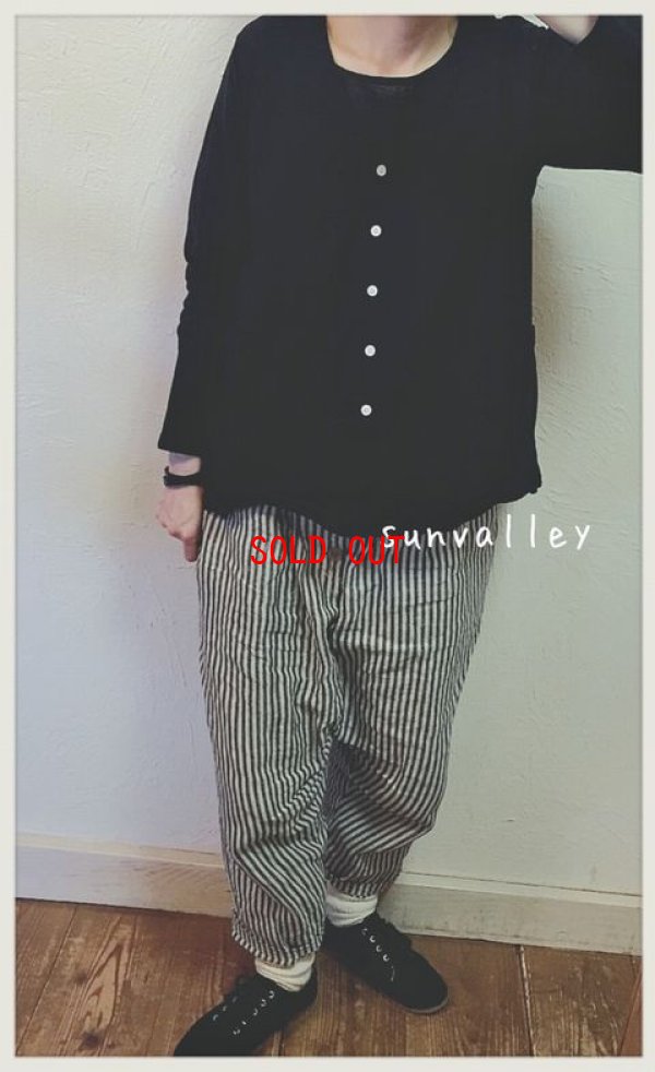 画像3: sun valley(サンバレー）　コットンリネン天竺Vネックカーディガン