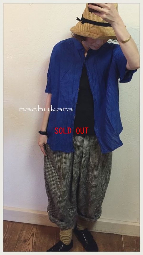 画像2: nachukara(ナチュカラ）　リネンシャンブレー2wayシャツ
