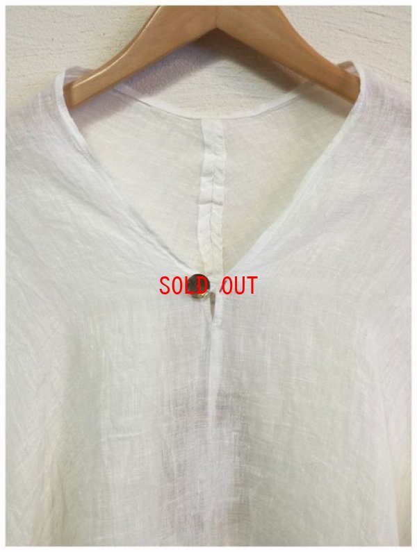 画像7: SORTE(ソルテ）　リネンガーゼ7分袖プルオーバー