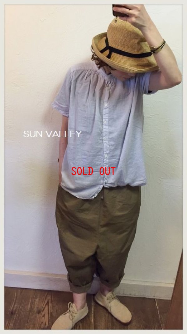 画像1: sun valley(サンバレー）　製品染めボイル半袖シャツ