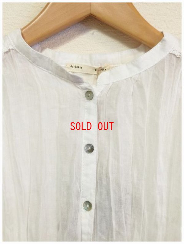 画像11: alacrity(アラクリティ）　ワッシャーガーゼレースブラウス