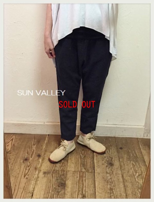 画像2: sun valley(サンバレー）　コットンリネン平織りパンツ
