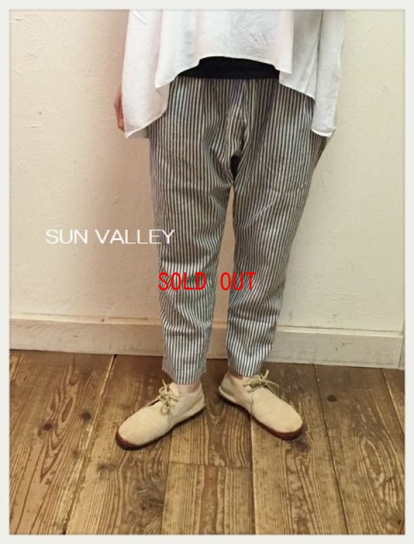 画像1: sun valley(サンバレー）　コットンリネン平織りパンツ
