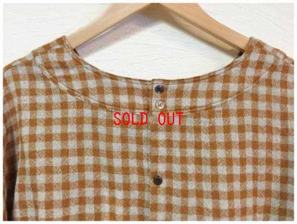 画像10: ichi(イチ）　ウールガーゼ後ろ開きプルオーバー