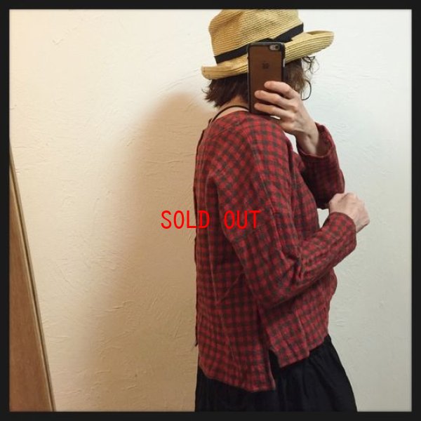 画像5: ichi(イチ）　ウールガーゼ後ろ開きプルオーバー