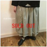 sun valley(サンバレー）　製品染めオックス×ボイルレイヤードスカート