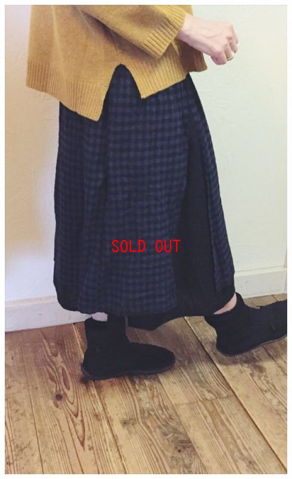 画像6: sun valley(サンバレー）　コットンリネン起毛リバーシブルスカート