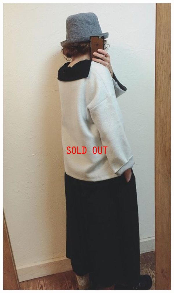 画像4: ichi/Antequite's(アンティークス）　ムートン裏毛ワイドプルオーバー