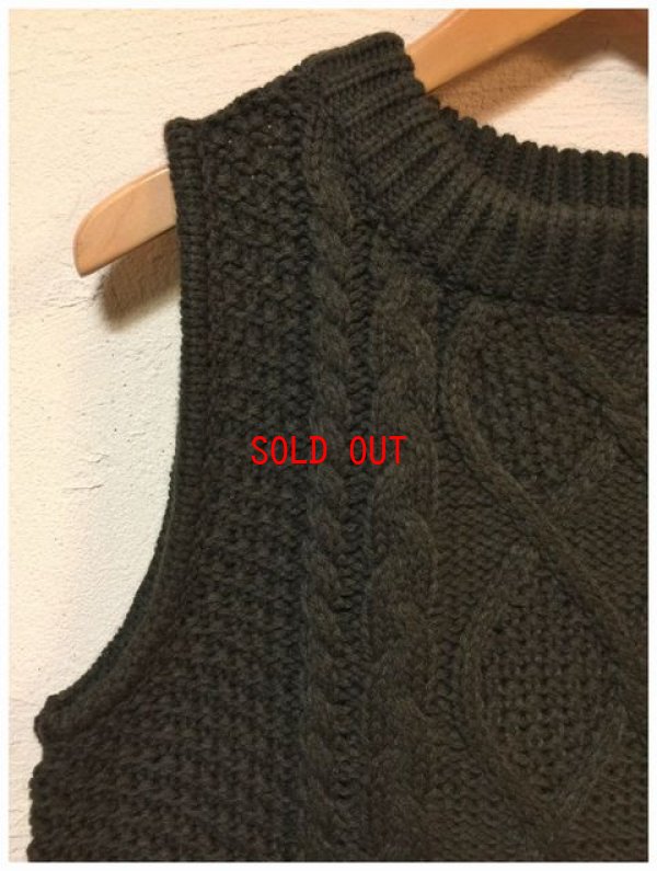 画像11: sun valley(サンバレー）　アクリルウールケーブルニットベスト