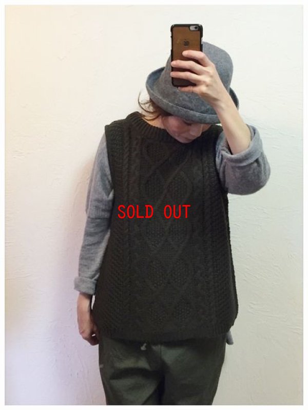 画像4: sun valley(サンバレー）　アクリルウールケーブルニットベスト