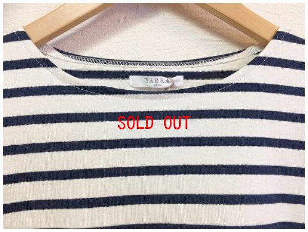 画像7: YARRA(ヤラ）　TOP天竺ボーダーサイドスリットプルオーバー