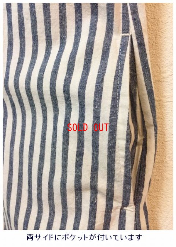 画像7: sun valley(サンバレー）　コットンリネンストライプシャツワンピース