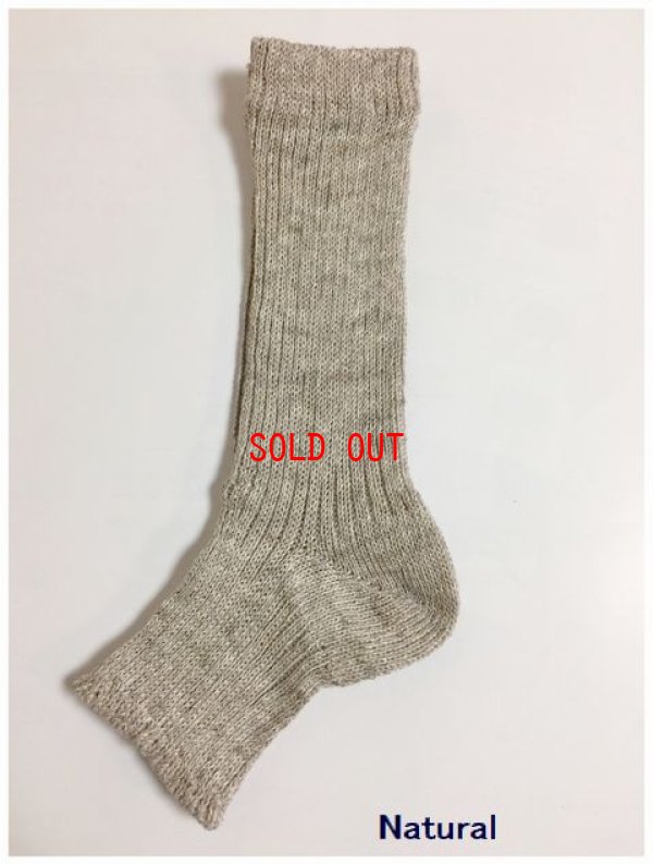 画像3: Homie(ホーミー）　リネンオーガニックコットンリブサンダルソックス