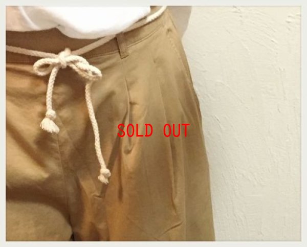 画像3: eka：：（エーカ）　ツイルひも付きタックガウチョパンツ