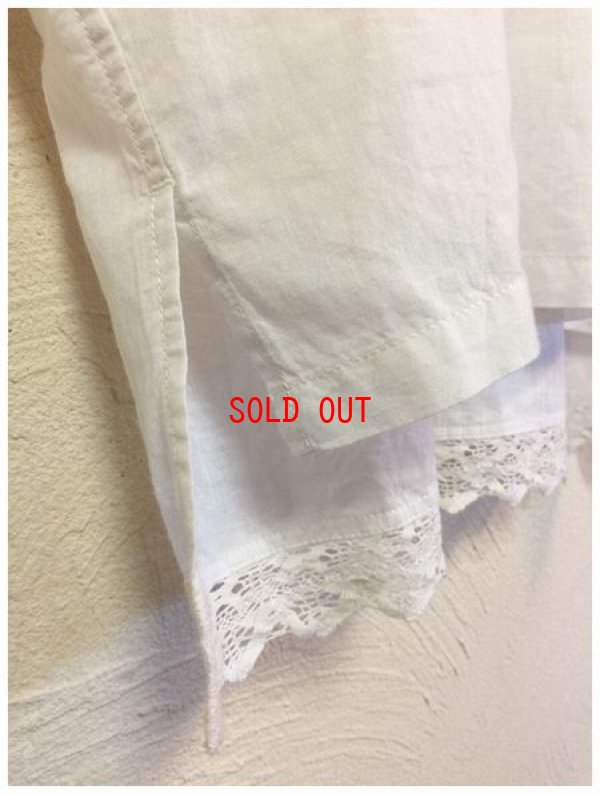 画像8: alacrity（アラクリティ）　コットンリネンワッシャーレースブラウス