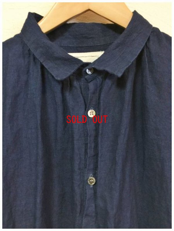 画像6: ichi/Antiquite's(アンティークス）　リネンインディゴワンピース