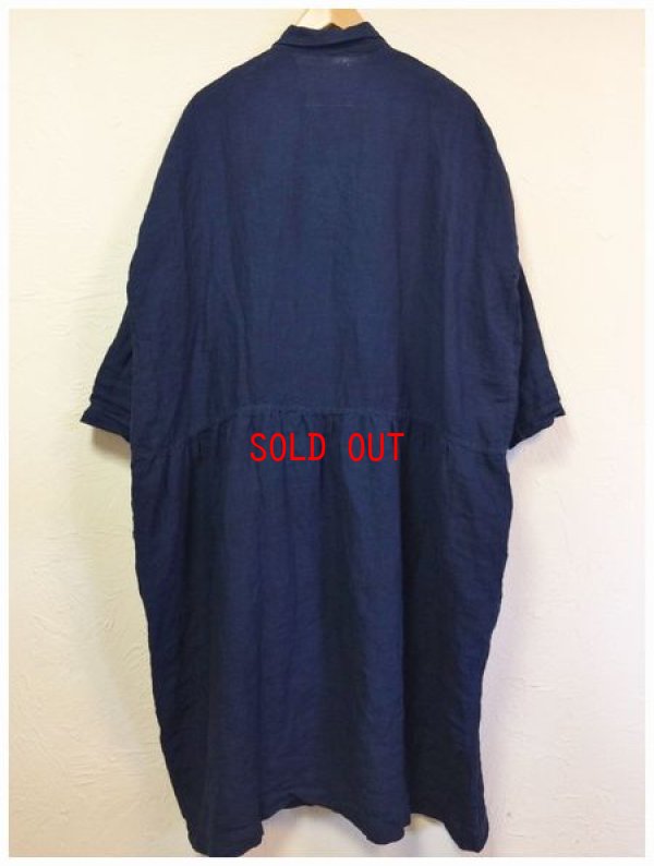 画像5: ichi/Antiquite's(アンティークス）　リネンインディゴワンピース