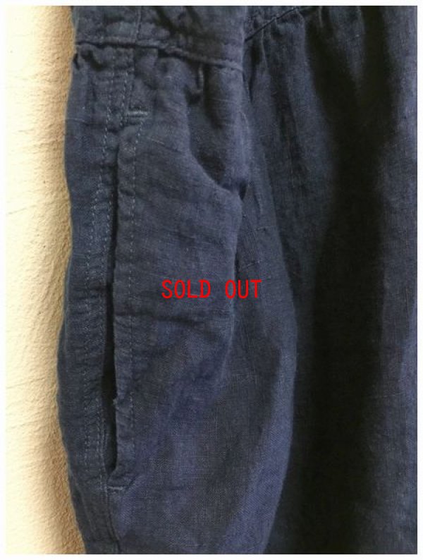 画像8: ichi/Antiquite's(アンティークス）　リネンインディゴワンピース