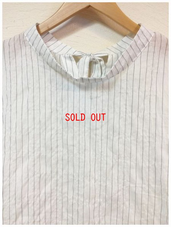 画像6: le ciel a temps doux(ルシエルタンドゥース）　コットン混シャーリングストライプチュニック