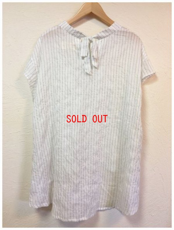 画像5: le ciel a temps doux(ルシエルタンドゥース）　コットン混シャーリングストライプチュニック