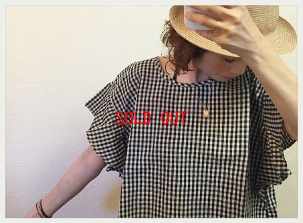 画像6: sun valley(サンバレー）　コットンリネンフリル袖ブラウス