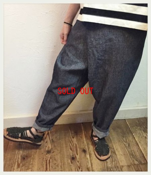 画像3: nachukara(ナチュカラ）　リネンデニムラップパンツ