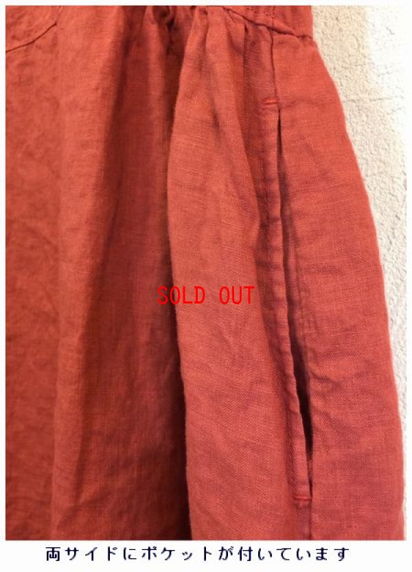 画像8: sun valley(サンバレー）　フレンチリネン製品染め半袖ワンピース