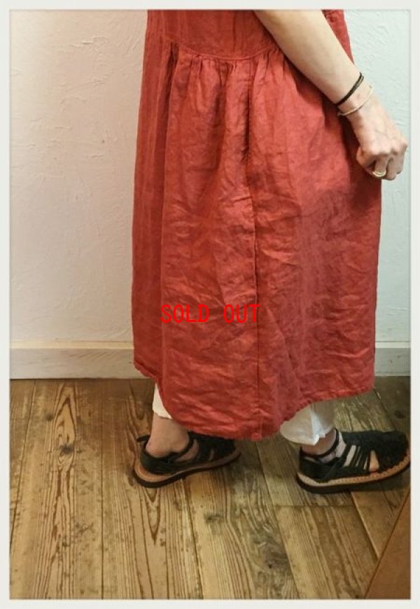 画像3: sun valley(サンバレー）　フレンチリネン製品染め半袖ワンピース